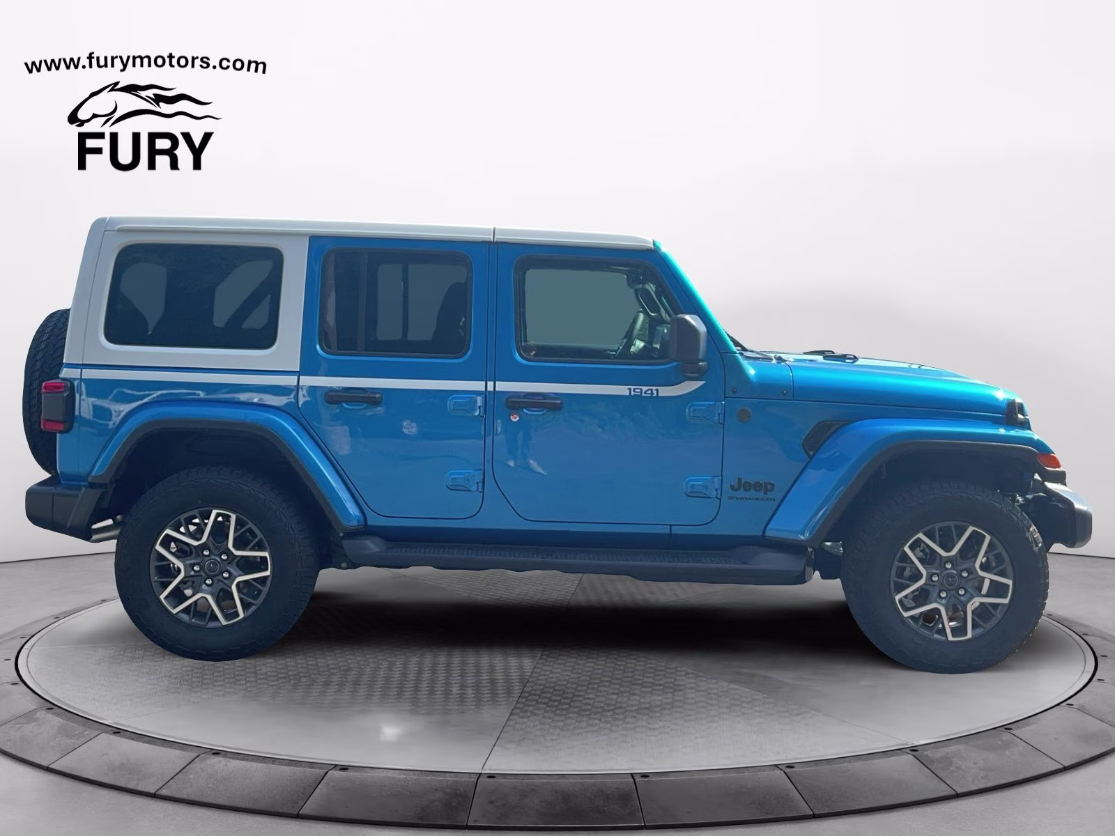 2026 Hydro Blue Pearl Coat Jeep Wrangler Sahara 4X4 SUV