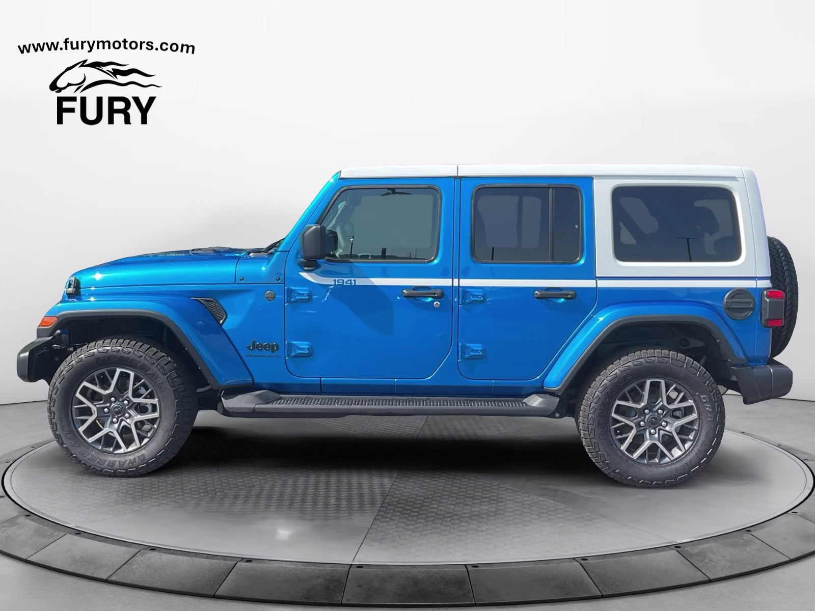 2026 Hydro Blue Pearl Coat Jeep Wrangler Sahara 4X4 SUV