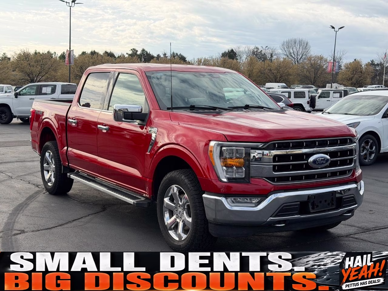 2023 Hot Pepper Red Metallic Tinted Clearcoat Ford F-150 Lariat 4X4 Truck