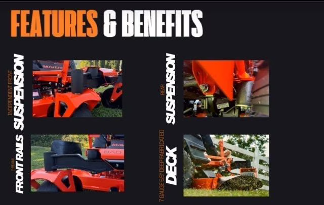 2026 Orange Bad Boy Maverick HD 54 vanguard 28HP