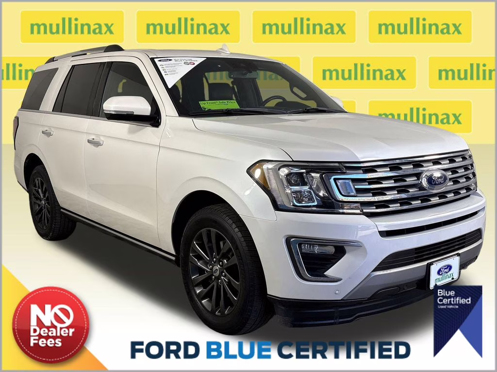 2019 White Platinum Clearcoat Metallic Ford Expedition Limited RWD SUV