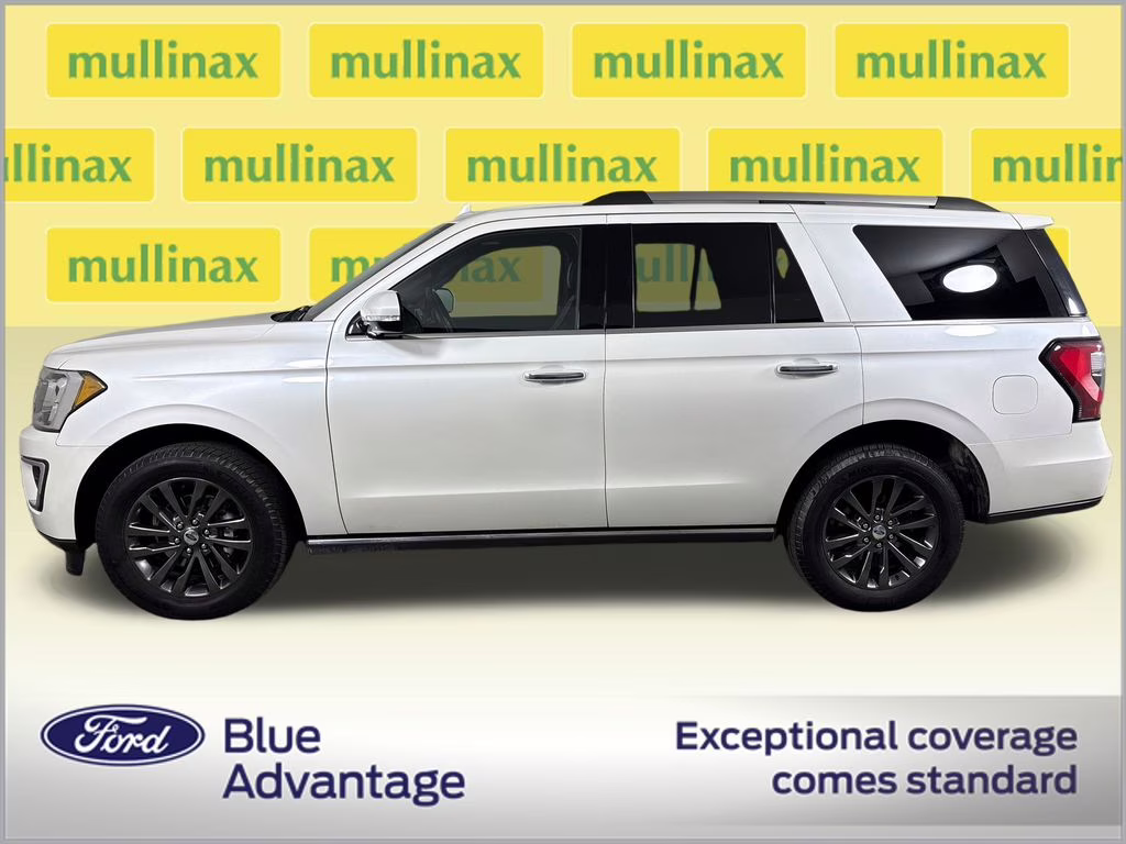 2019 White Platinum Clearcoat Metallic Ford Expedition Limited RWD SUV