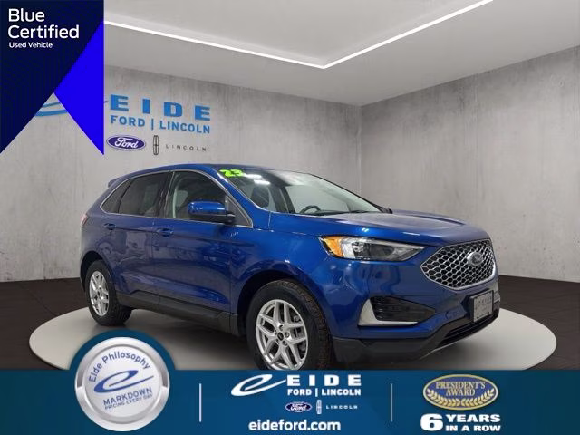 2023 Atlas Blue Metallic Ford Edge SEL AWD SUV