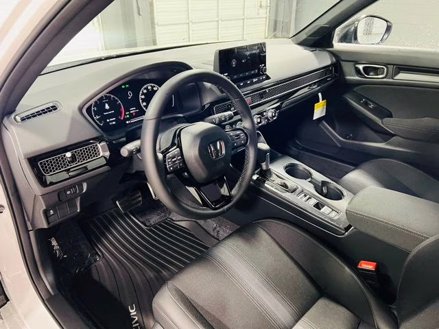 2026 Platinum White Pearl Honda Civic Sport FWD Hatchback