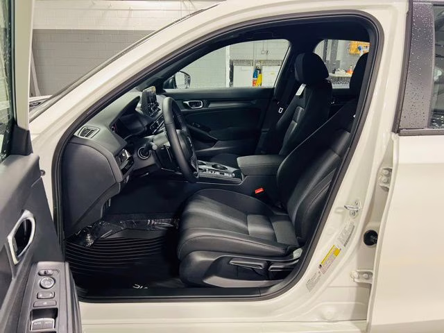 2026 Platinum White Pearl Honda Civic Sport FWD Hatchback