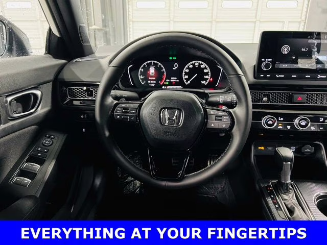 2026 Platinum White Pearl Honda Civic Sport FWD Hatchback