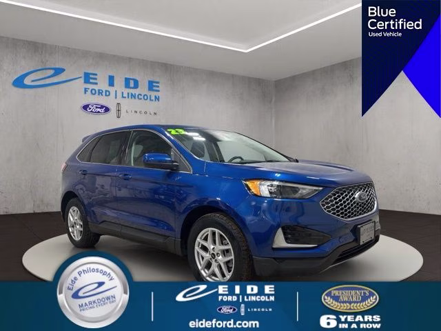 2023 Atlas Blue Metallic Ford Edge SEL AWD SUV
