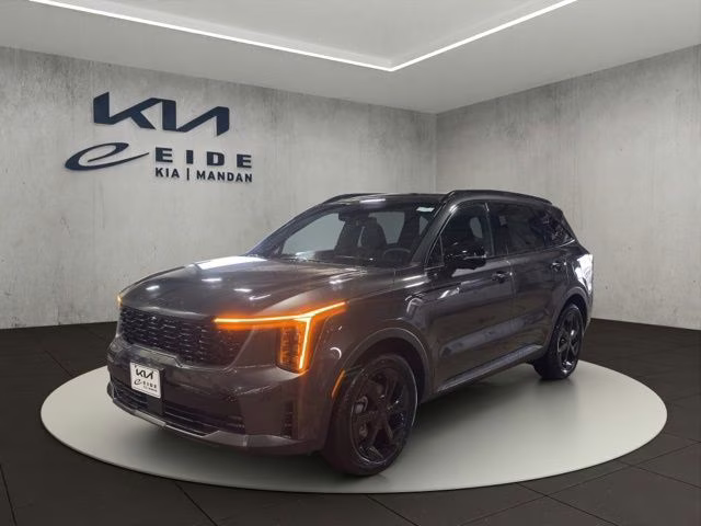 2026 Interstellar Gray Kia Sorento Hybrid X-Line SX Prestige AWD SUV