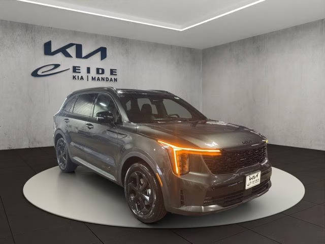 2026 Interstellar Gray Kia Sorento Hybrid X-Line SX Prestige AWD SUV