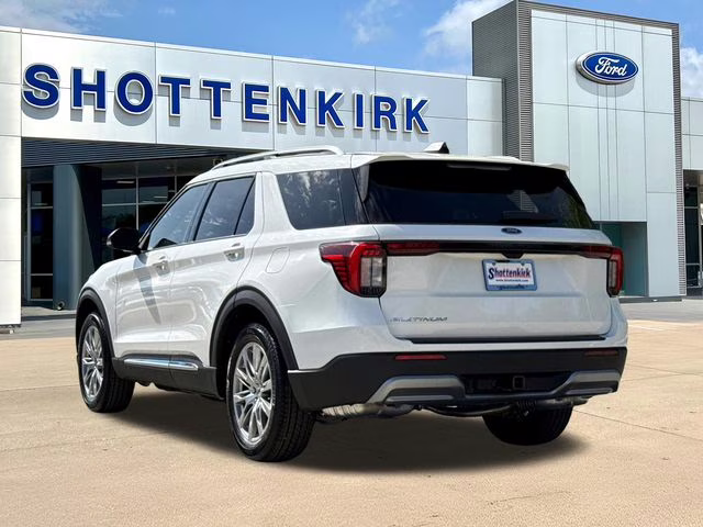 2026 White Ford Explorer Platinum RWD SUV