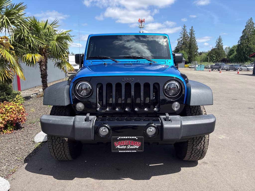 2015 Hydro Blue Pearl Coat Jeep Wrangler Willys Wheeler 4X4 SUV