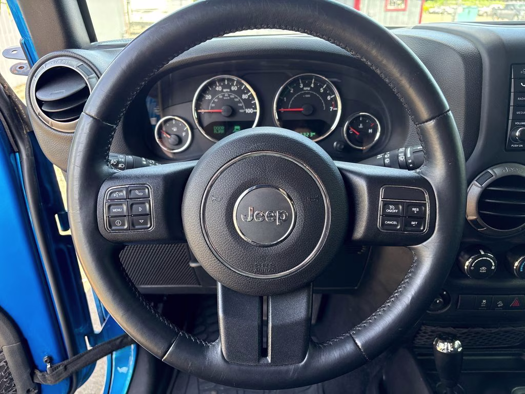 2015 Hydro Blue Pearl Coat Jeep Wrangler Willys Wheeler 4X4 SUV