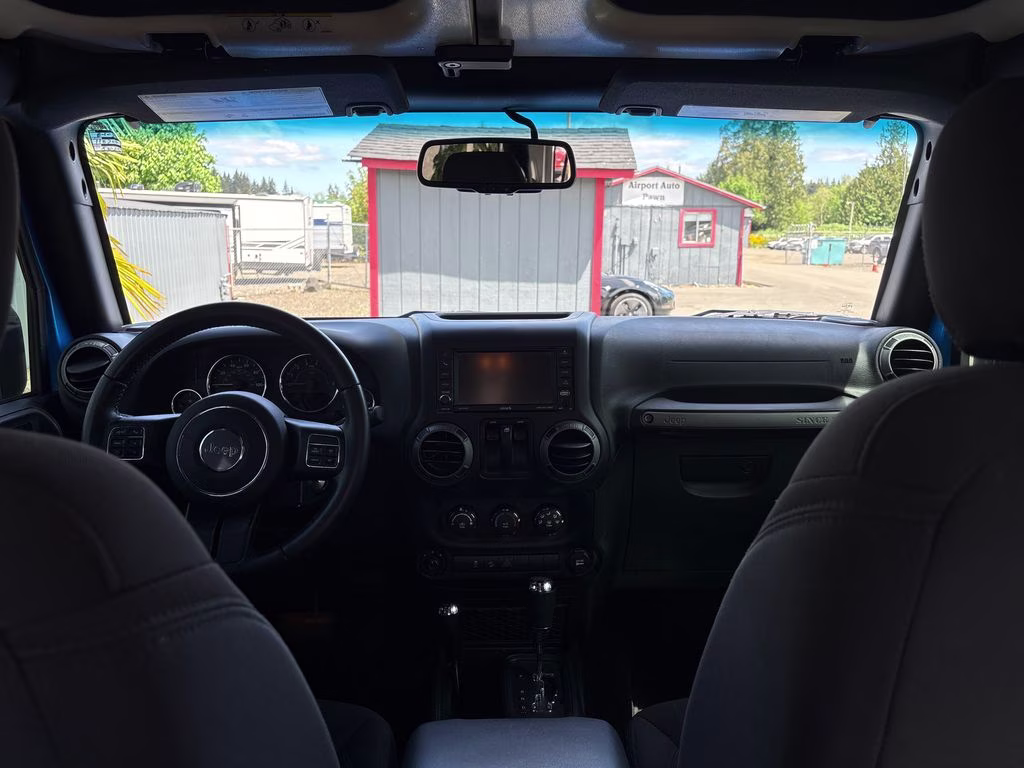 2015 Hydro Blue Pearl Coat Jeep Wrangler Willys Wheeler 4X4 SUV