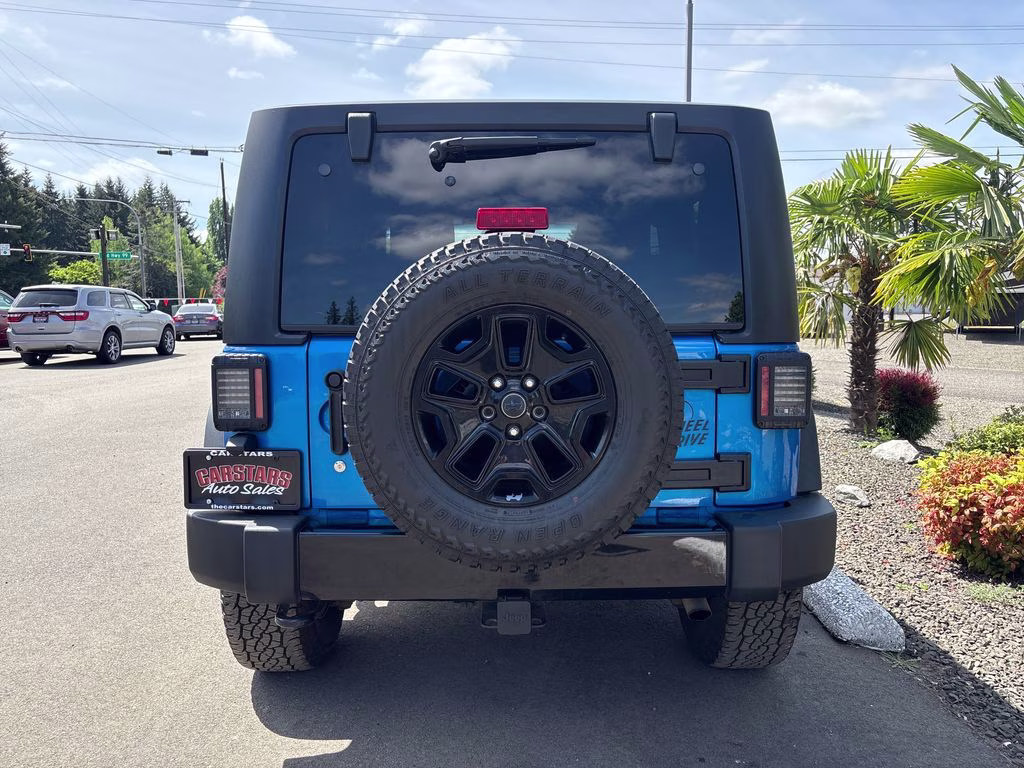 2015 Hydro Blue Pearl Coat Jeep Wrangler Willys Wheeler 4X4 SUV