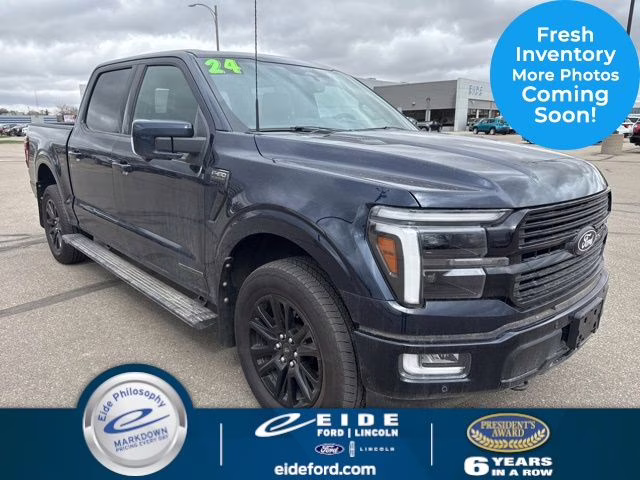 2024 Antimatter Blue Metallic Ford F-150 Platinum 4X4 Truck