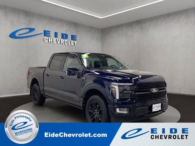 2024 Atlas Blue Metallic Ford F-150 Platinum 4X4 Truck