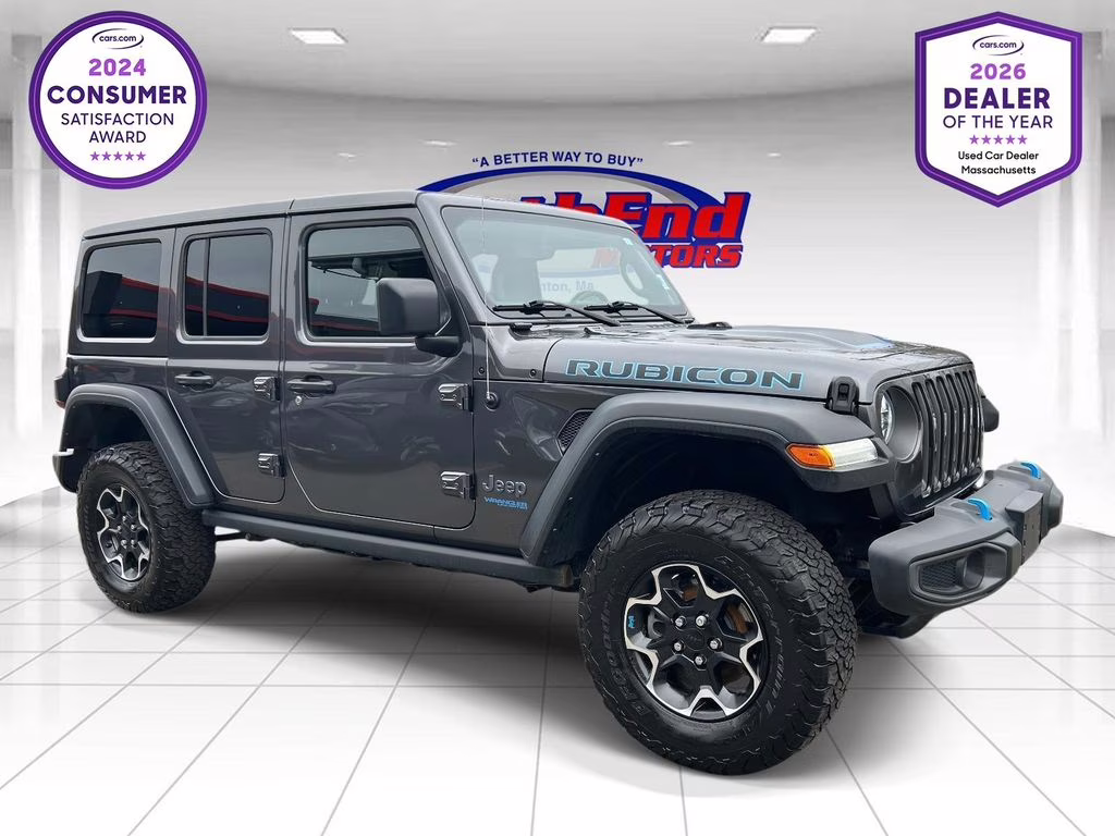 2021 Granite Crystal Metallic Clearcoat Jeep Wrangler Unlimited Rubicon 4xe 4X4 SUV