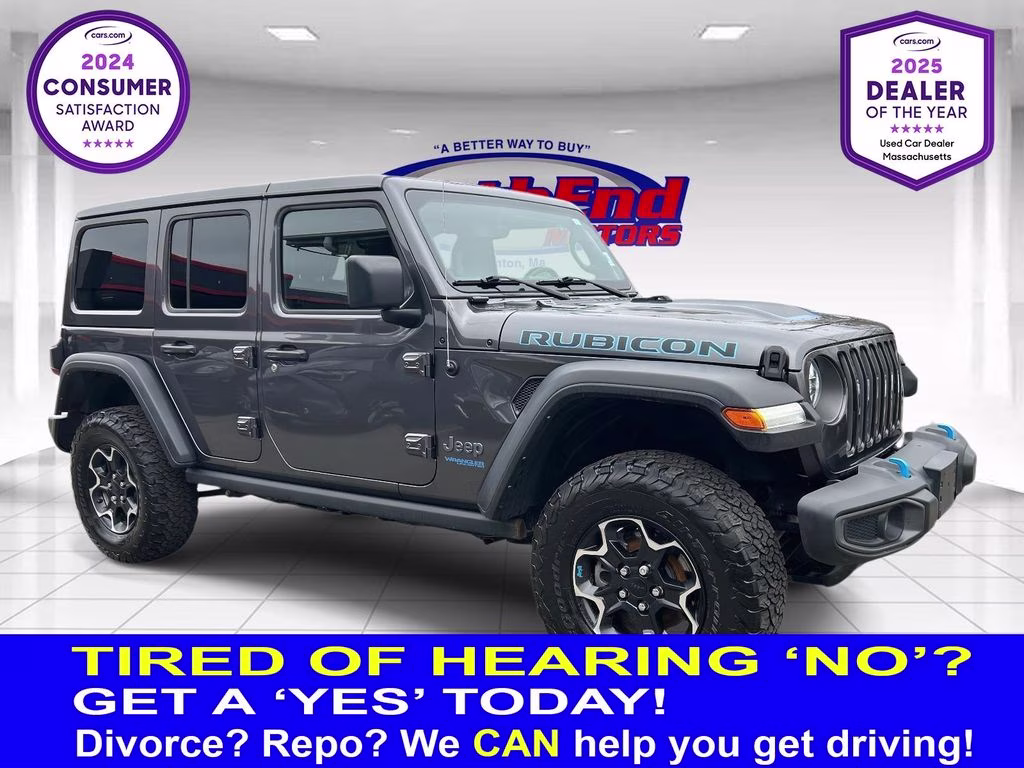 2021 Granite Crystal Metallic Clearcoat Jeep Wrangler Unlimited Rubicon 4xe 4X4 SUV