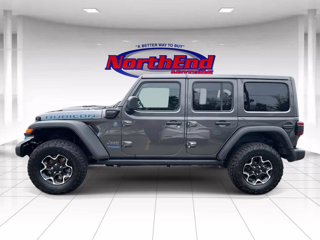 2021 Granite Crystal Metallic Clearcoat Jeep Wrangler Unlimited Rubicon 4xe 4X4 SUV