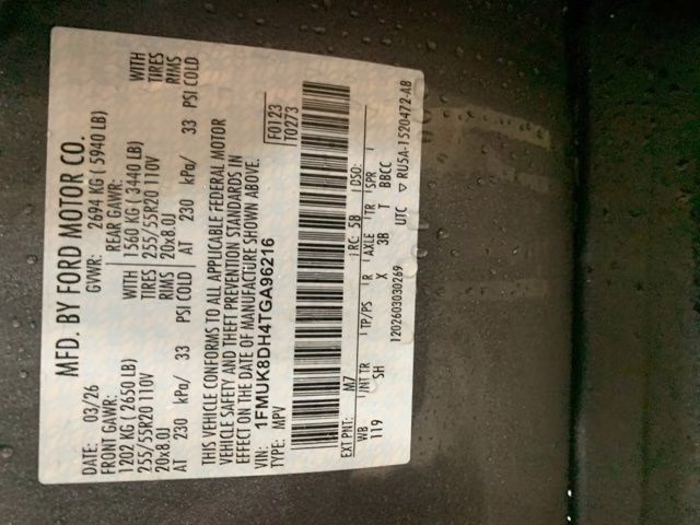 2026 Carbonized Gray Metallic Ford Explorer Active 4X4 SUV