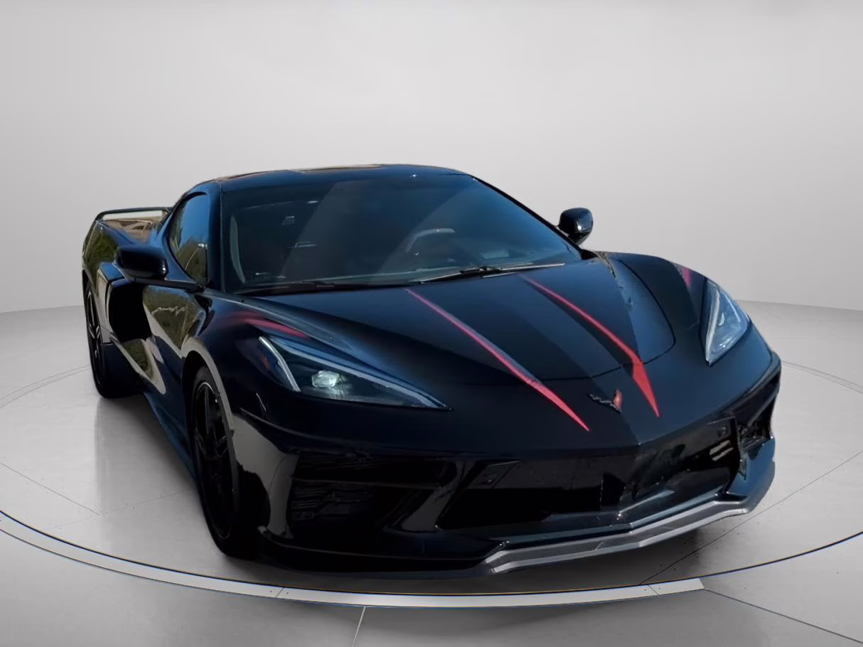 2022 Black Chevrolet Corvette 3LT RWD Coupe