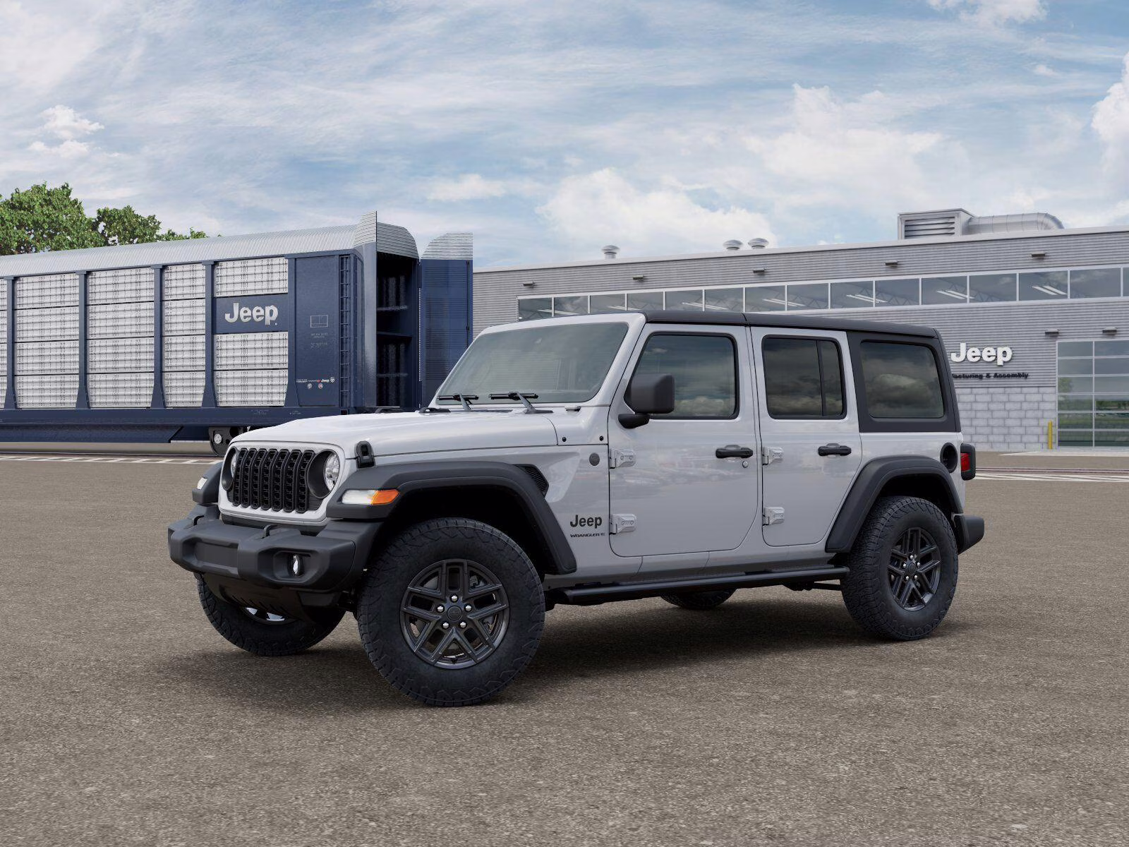 2026 Bright White Clear Coat Jeep Wrangler Unlimited Wrangler 4-door Sport S 4X4 4-door