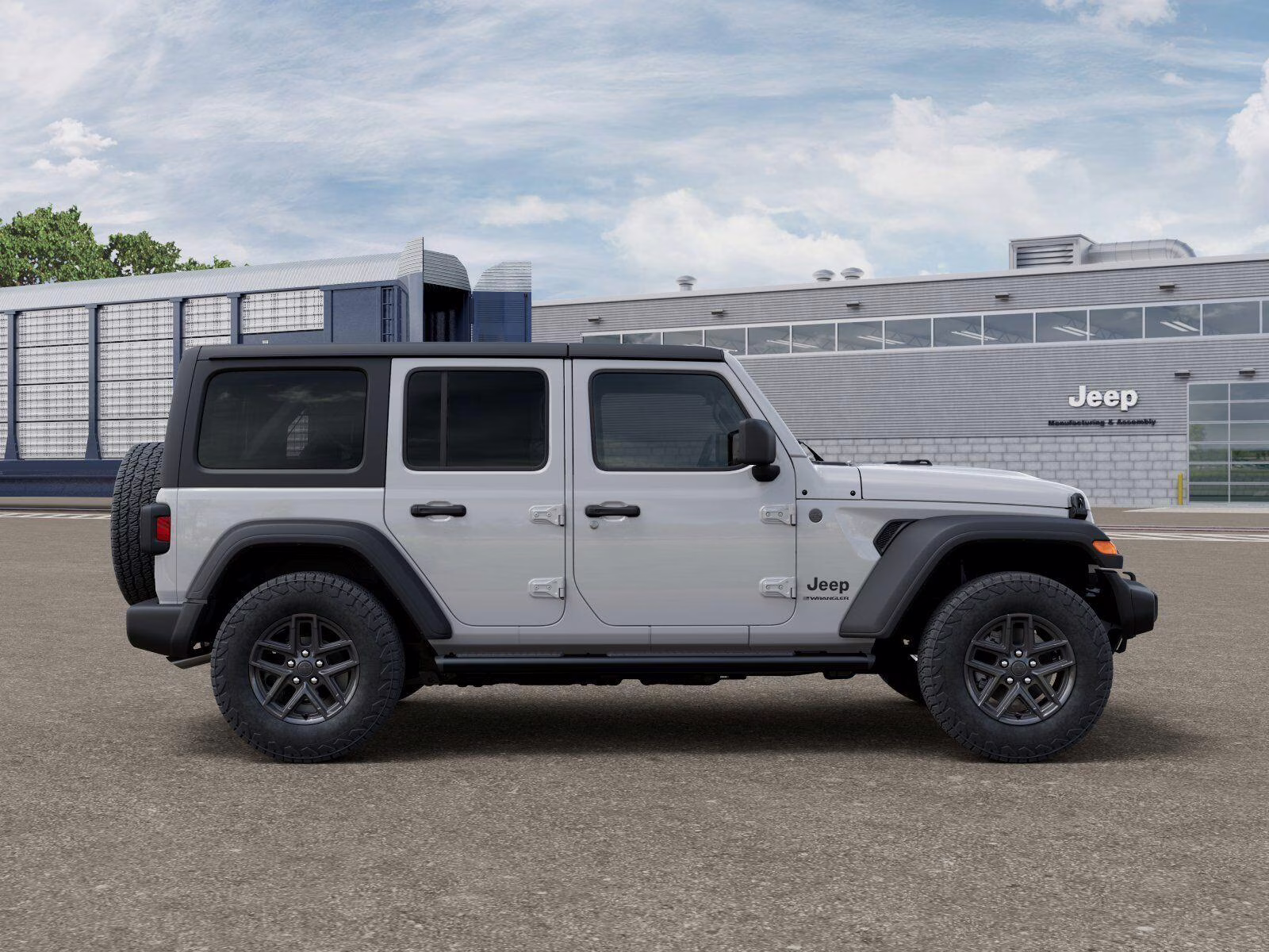 2026 Bright White Clear Coat Jeep Wrangler Unlimited Wrangler 4-door Sport S 4X4 4-door