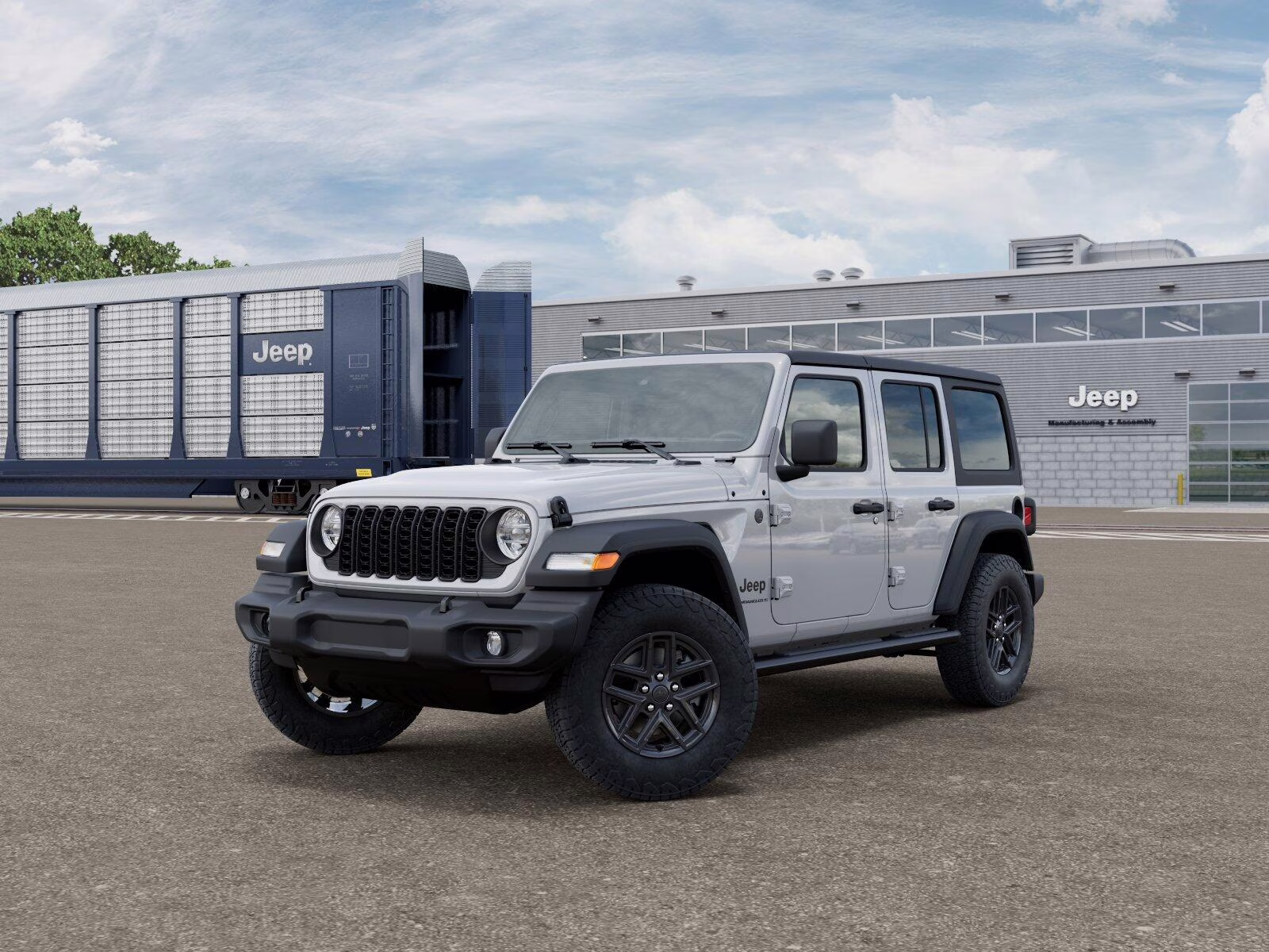 2026 Bright White Clear Coat Jeep Wrangler Unlimited Wrangler 4-door Sport S 4X4 4-door