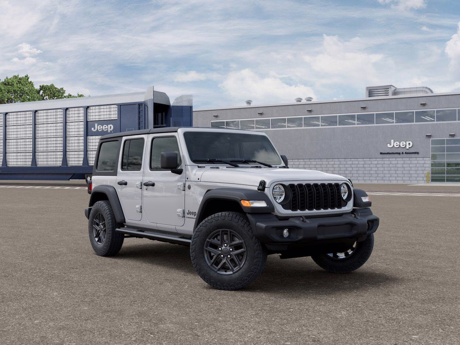 2026 Bright White Clear Coat Jeep Wrangler Unlimited Wrangler 4-door Sport S 4X4 4-door
