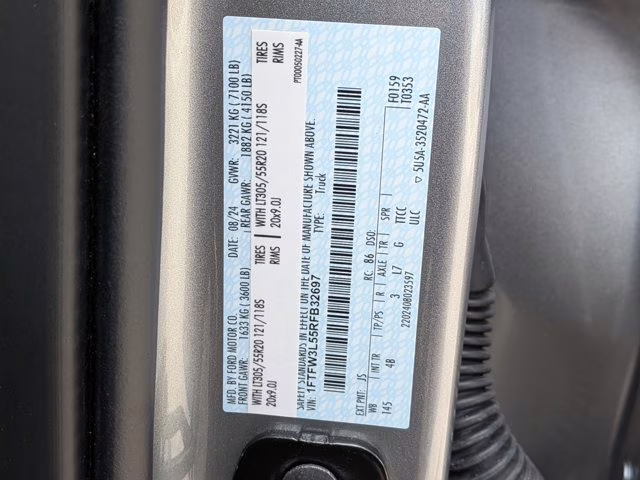 2024 Silver Metallic Ford F-150 XLT 4X4 Truck