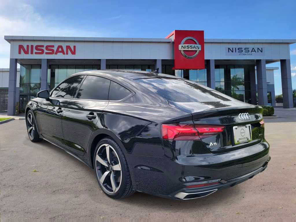 2025 Mythos Black Metallic Audi A5 Sportback 45 S line Premium Plus AWD Hatchback