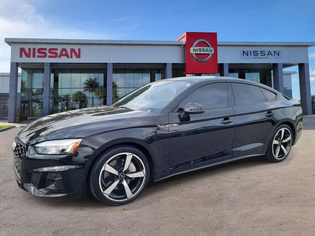 2025 Mythos Black Metallic Audi A5 Sportback 45 S line Premium Plus AWD Hatchback