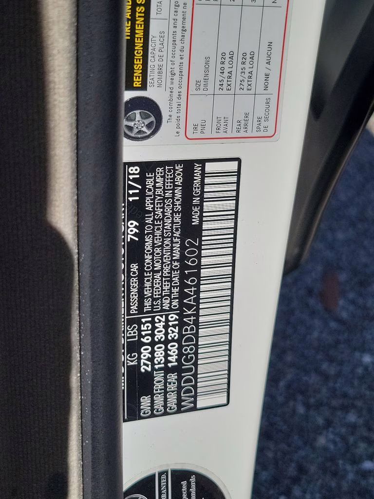 2019 designo Diamond White Metallic Mercedes-Benz S-Class S 560 RWD Sedan