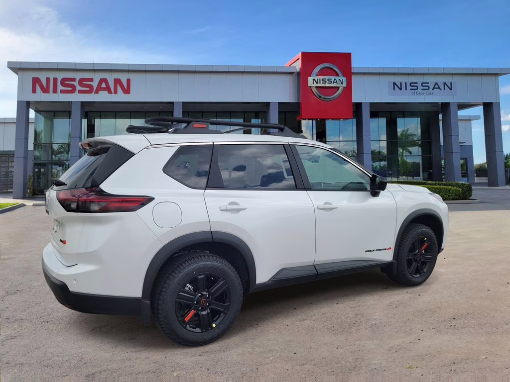 2026 Everest White Pearl Tricoat Nissan Rogue Rock Creek AWD SUV