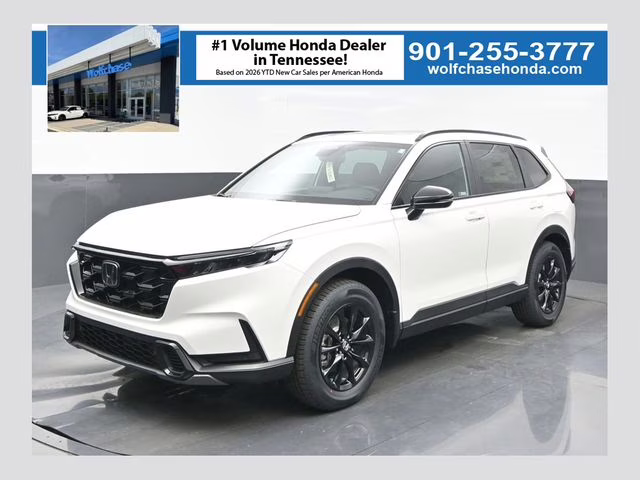 2026 Platinum White Pearl Honda CR-V Hybrid Sport-L AWD SUV