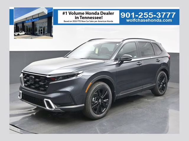 2026 Meteorite Gray Metallic Honda CR-V Hybrid Sport Touring AWD SUV