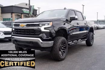 2025 Black Chevrolet Silverado 1500 LT 4X4 Truck
