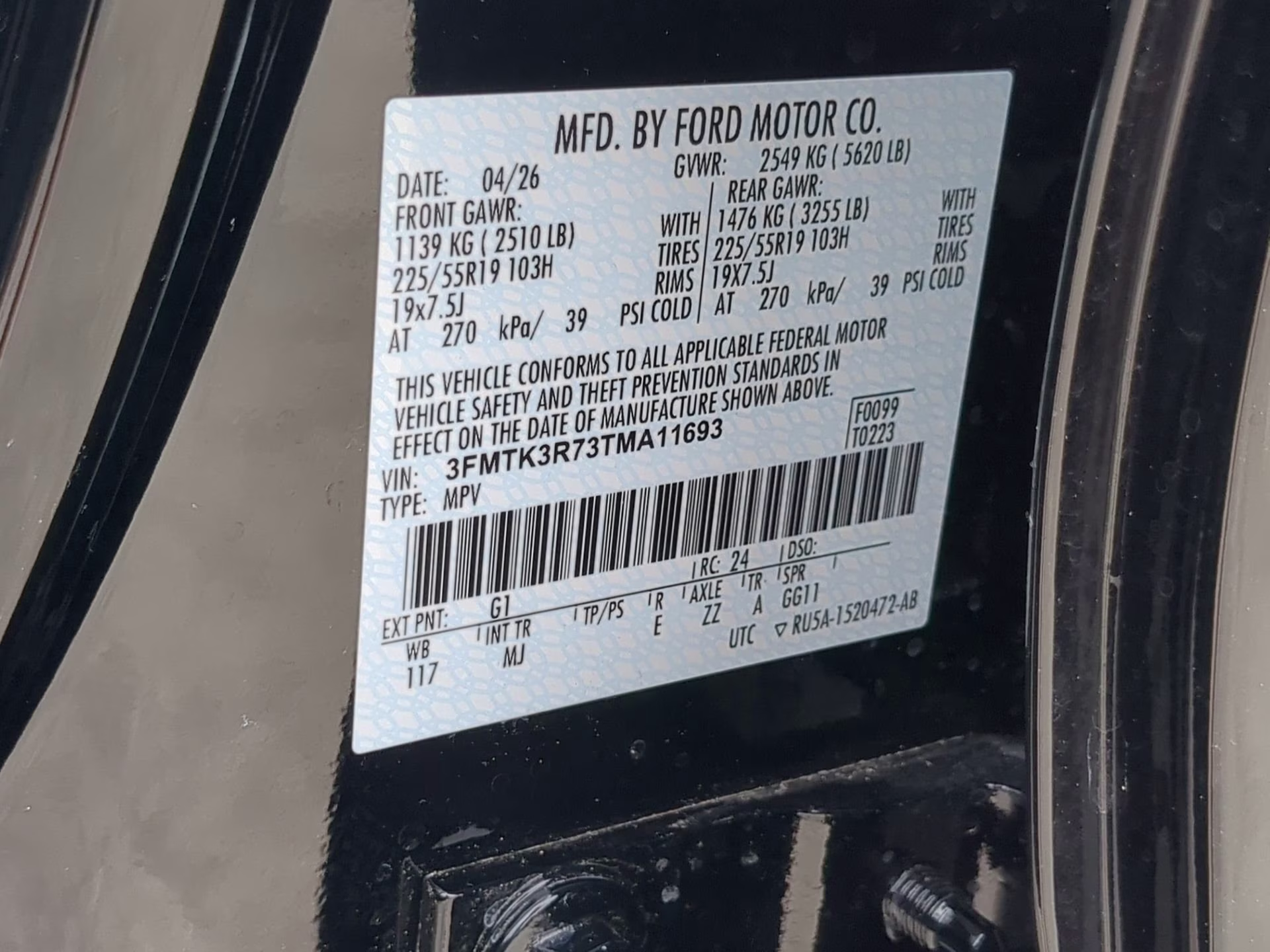 2026 Shadow Black Ford Mustang Mach-E Premium RWD SUV