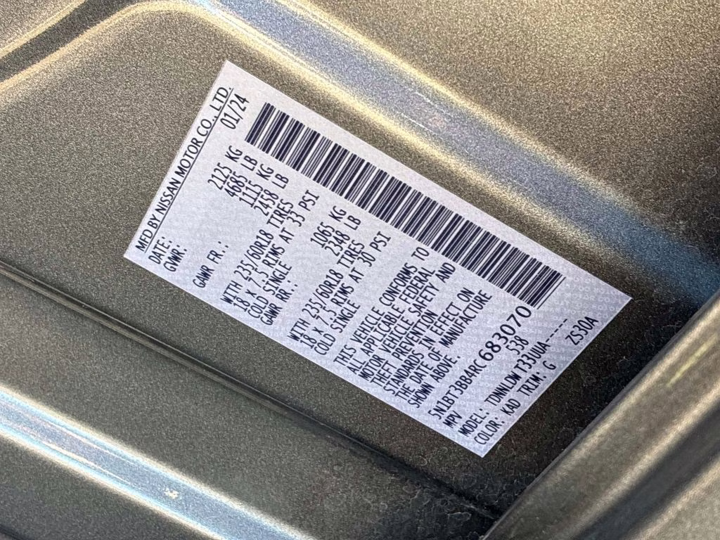 2024 Gun Metallic Nissan Rogue SV AWD SUV