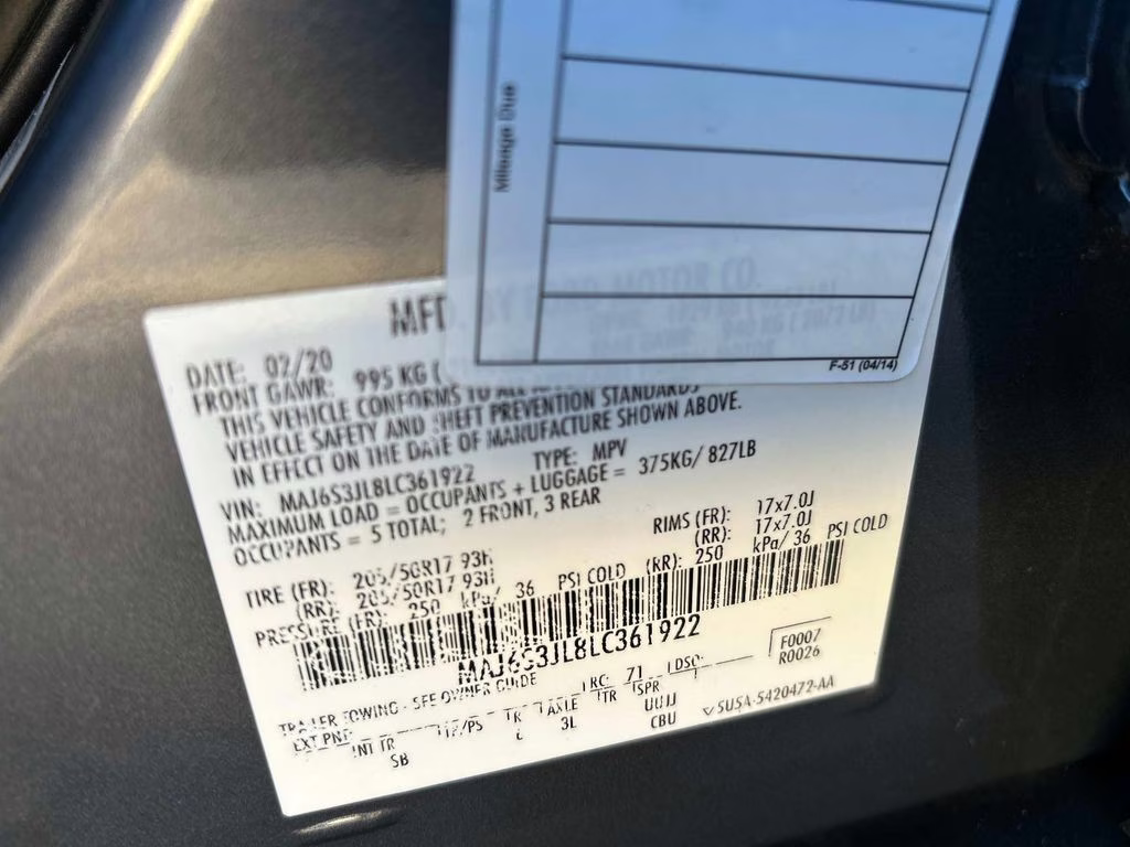 2020 Smoke Metallic Ford EcoSport SES 4X4 SUV