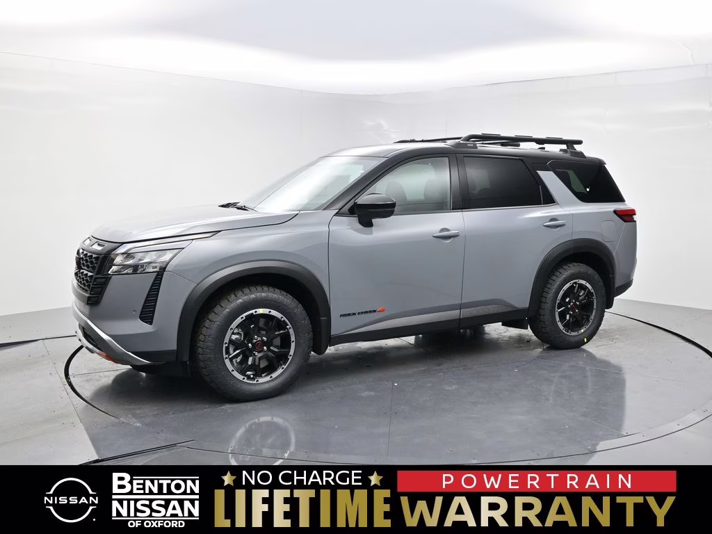2026 Boulder Gray/Super Black Nissan Pathfinder Rock Creek 4X4 SUV