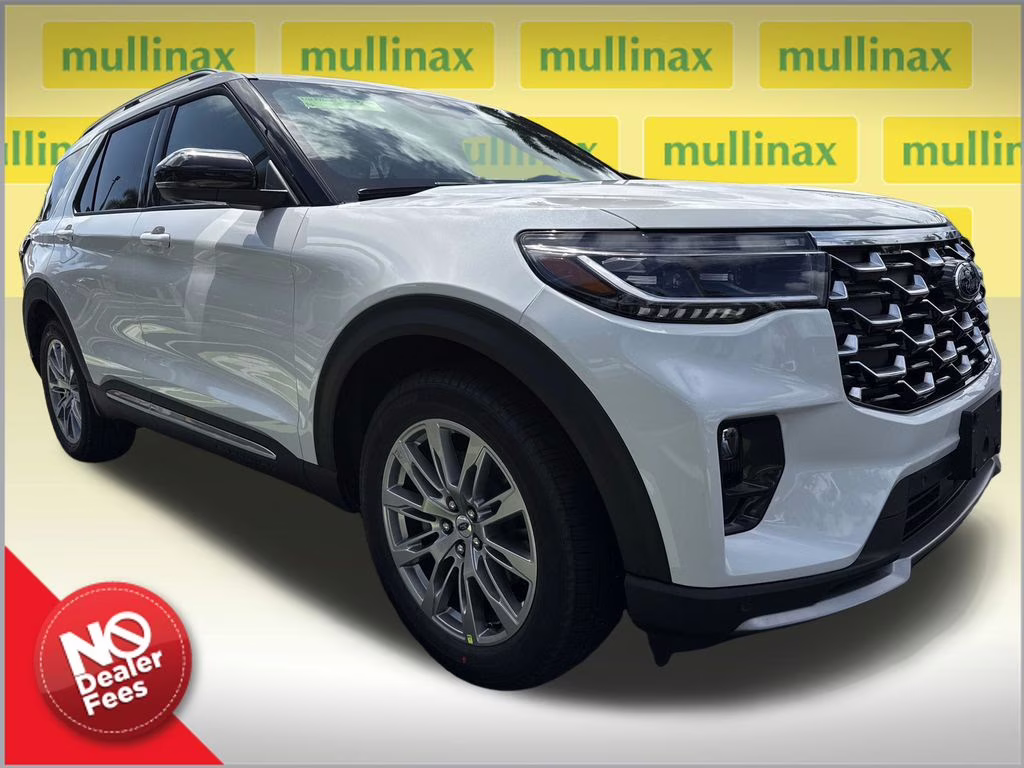 2026 Star White Metallic TC Ford Explorer Platinum RWD SUV