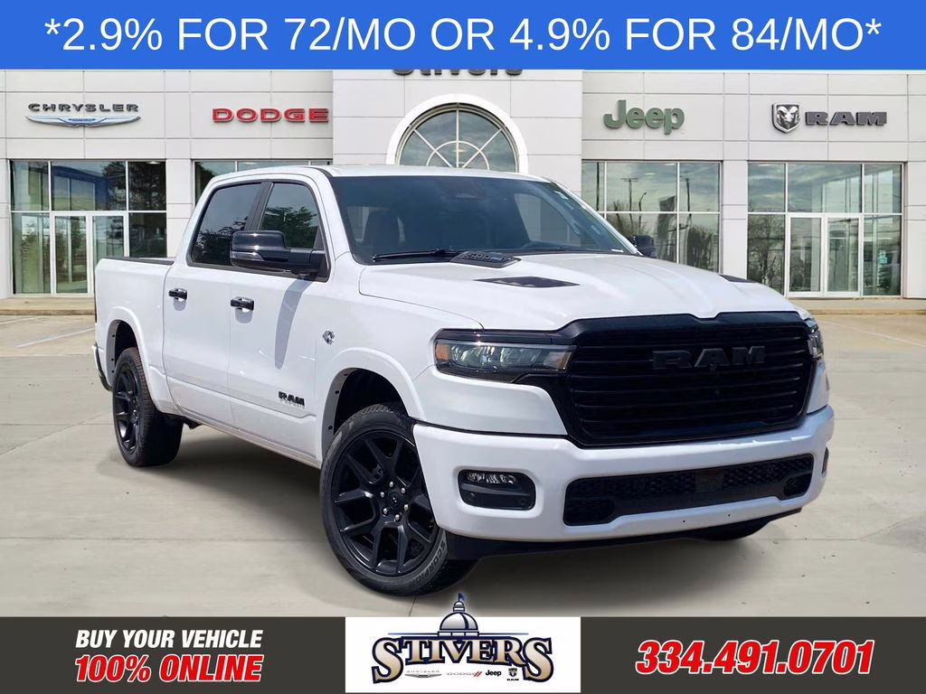 2026 Bright White Clearcoat Ram 1500 Laramie 4X4 Truck
