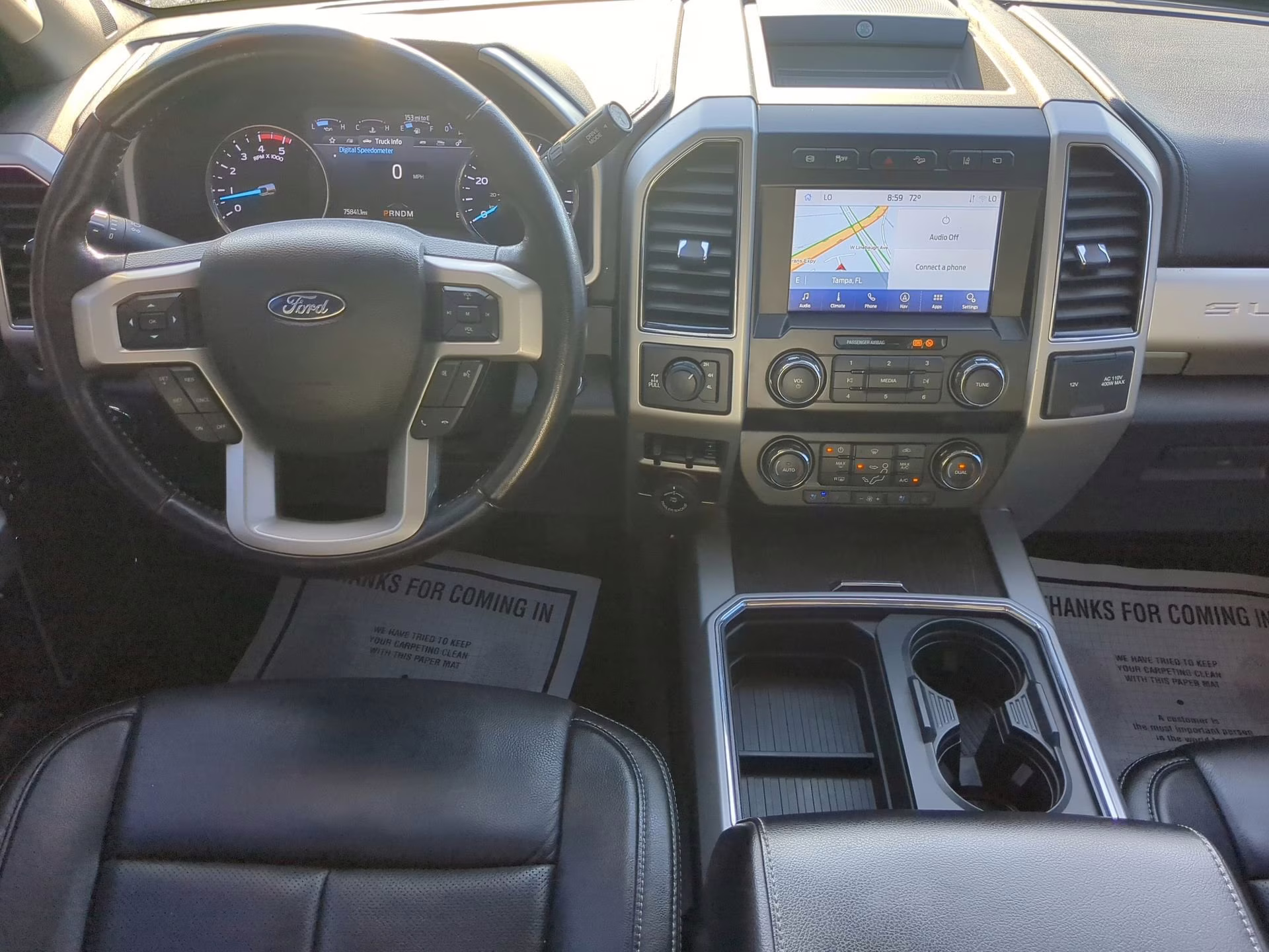 2021 Carbonized Gray Metallic Ford Super Duty F-250 SRW LARIAT Crew Cab Pickup 4X4 Truck