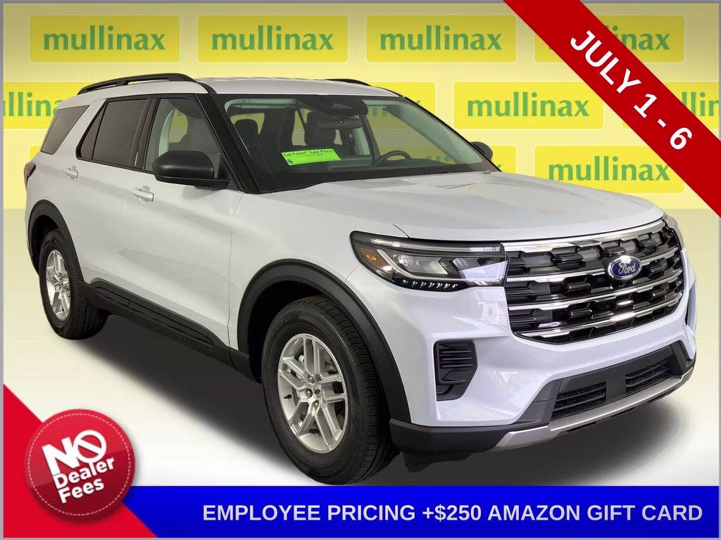 2026 Space White Metallic Ford Explorer Active RWD SUV