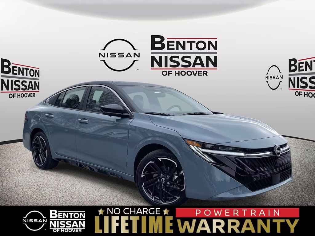 2026 Atlantic Gray/Super Black Nissan Sentra SR FWD Sedan