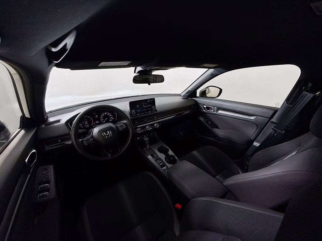 2026 Platinum White Pearl Honda Civic Sport FWD Sedan