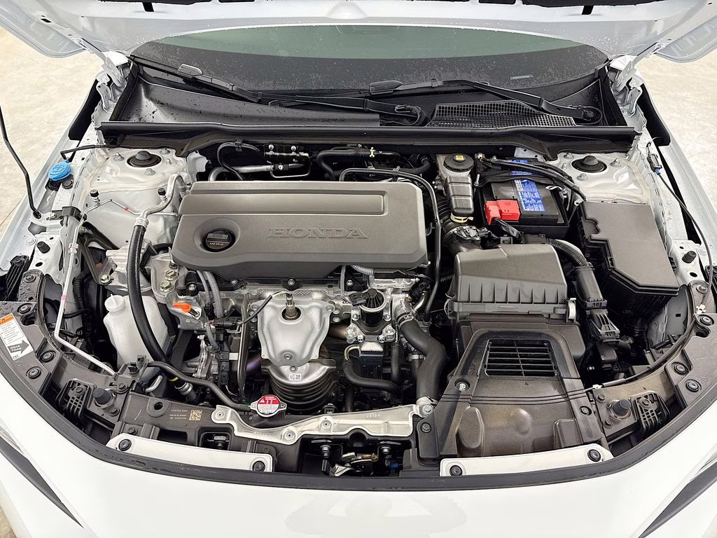 2026 Platinum White Pearl Honda Civic Sport FWD Sedan