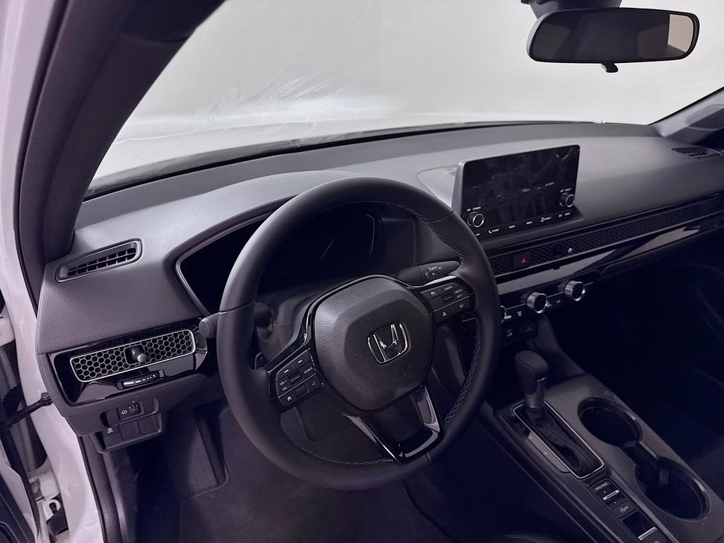 2026 Platinum White Pearl Honda Civic Sport FWD Sedan