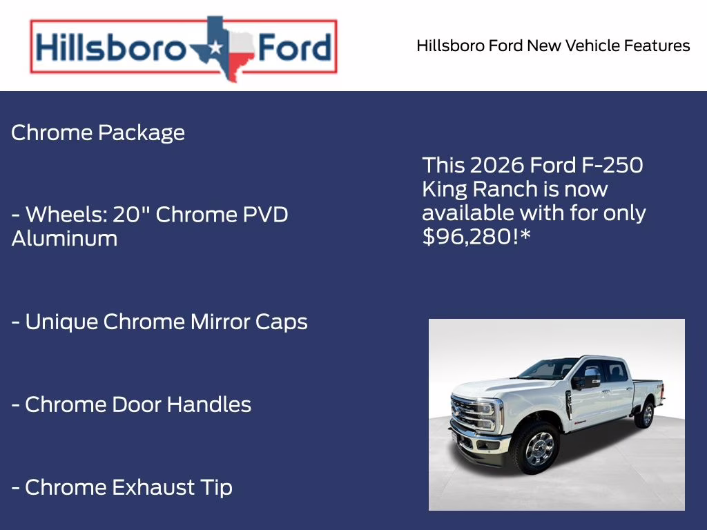 2026 Star White Metallic Tri-Coat Ford Super Duty F-250 SRW King Ranch 4X4 Truck